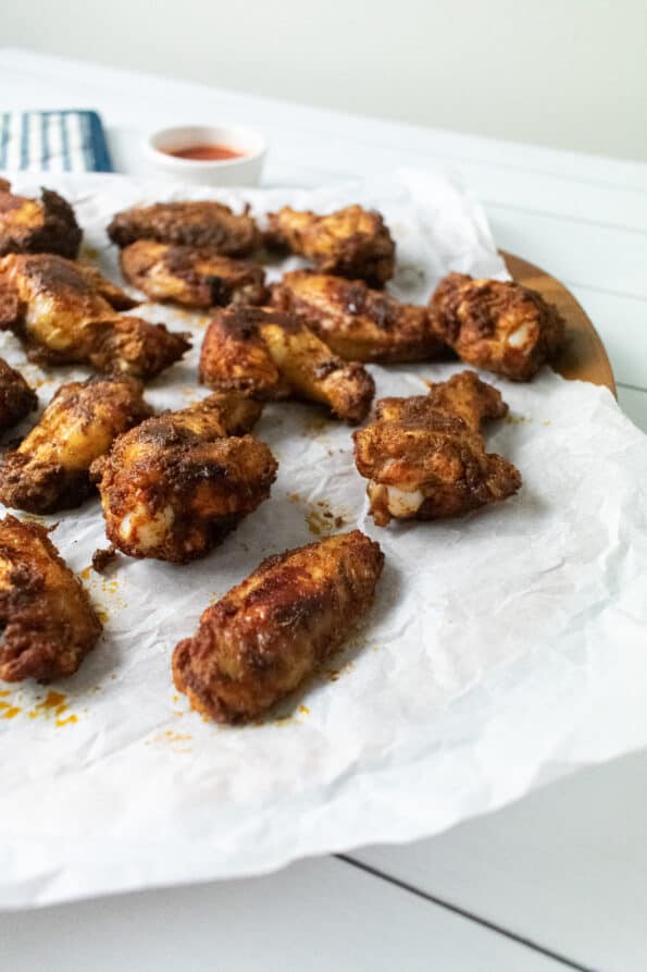 chicken wings on a white background