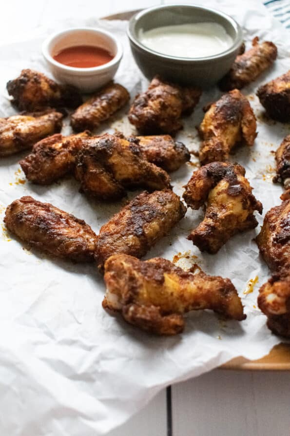 chicken wings on a white background