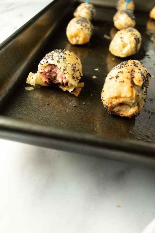 Puff Pastry Sausages in Blanket