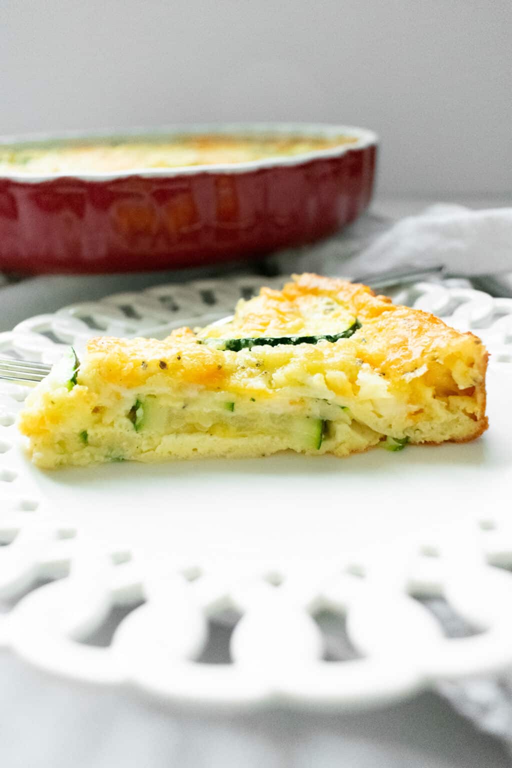 Zucchini & Mozzarella Bisquick Quiche Bite your Cravings