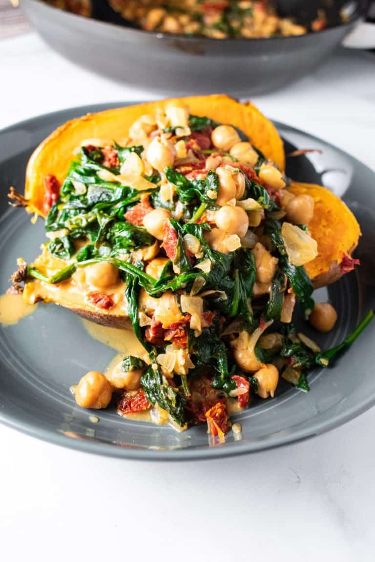 Braised Chickpeas & Spinach in Coconut Milk Bite your Cravings
